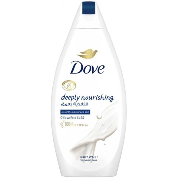 شامپو بدن داو شیر برای پوست خشک مدل deeply nourishing حجم 750 میل | Dove Body Wash deeply nourishing 750ml